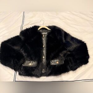 Black Faux fur jacket